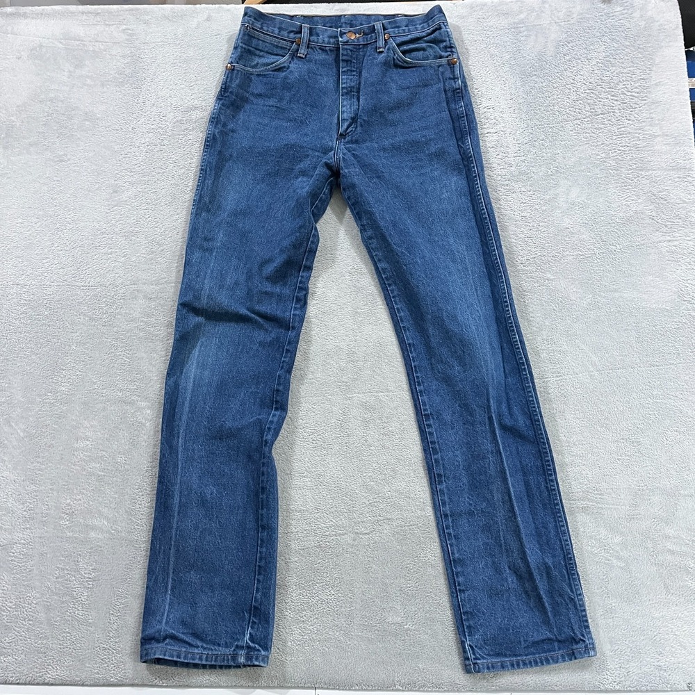 Vintage Wrangler Jeans Men 33x36 (fit 30x36) Cowboy Western USA MADE Denim 13MW2